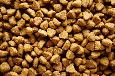 Cat food texture background close up viewの写真素材