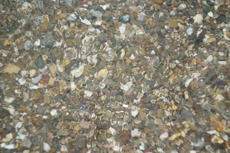 Pebble beach stone coastline close up viewの写真素材