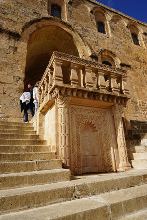 Artuklu, Mardin / Turkey 9 May 2022. Deyrulzafaran Monastery and Syriac Orthodox patriarchat ( Deyrul Zafaran Manastiri ) in Mardin.のeditorial素材