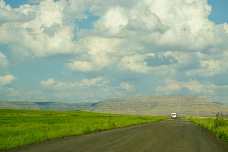 Beautiful countyside roads of South Eastern Turkeyの写真素材