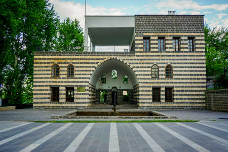 8 May 2022 Diyarbakir Turkey. Semanoglu Mansion known as Ataturk Pavilion in Diyarbakirのeditorial素材
