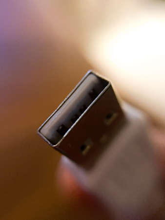 Macro shot of usb connector close up viewの写真素材