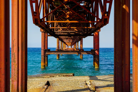 3 April 2023 Nicosia Cyprus. Ancient Copper mine and harbor in Nicosia Cyprusの写真素材