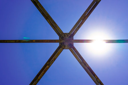Genc bridge on Bingol road built on Murat river in Turkeyの写真素材