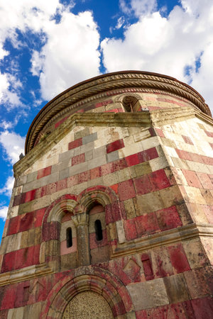 13 July 2025 Erzurum Turkey. Three tombs historical artifacts from Saltuk Era in Erzurum city center.の写真素材