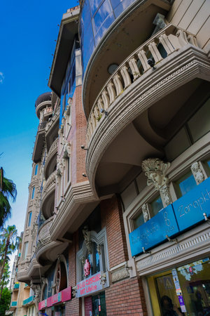 14 July 2025 Batumi Georgia. Batumi city sight, monuments, streets, buildings, skyscapers, cars, tourist attractions, sight seeingの写真素材