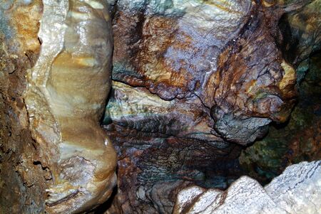 Cave Abstract Created By Water and Minerals