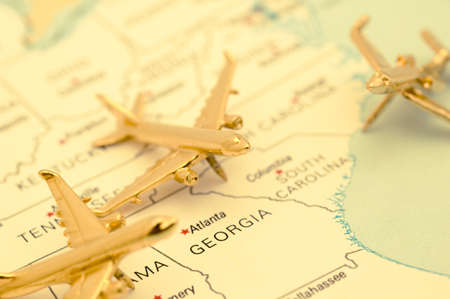 Plane Over the South Eastの写真素材