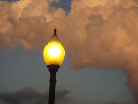 Lightpost at Sunset