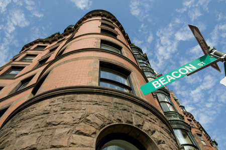 Beacon Hill in Bostonの写真素材