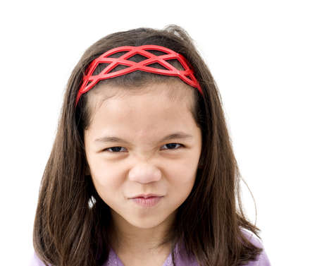 Angry Asian Girlの写真素材