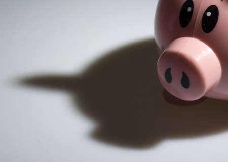 Piggy Bank and Shadowの写真素材