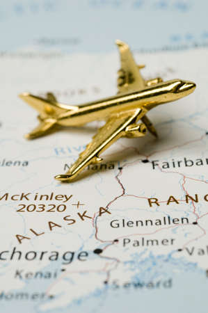 Plane Traveling to Massachusettsの写真素材