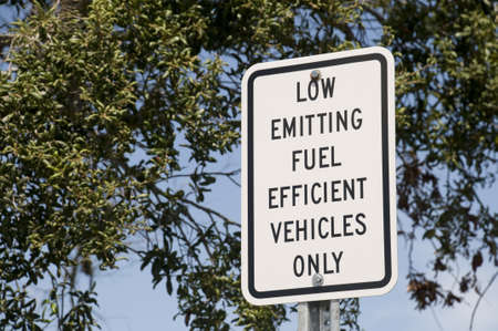 Low Emitting Fuel Signの写真素材