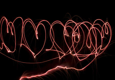 Abstract Heart Backgroundの写真素材