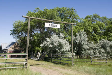 Ranch Entrance in Wyoming
