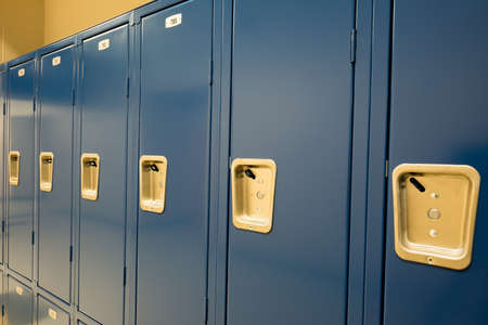 Lockers at High Schoolの写真素材