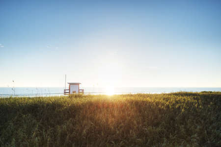 Sunrise in Cocoa Beachの写真素材