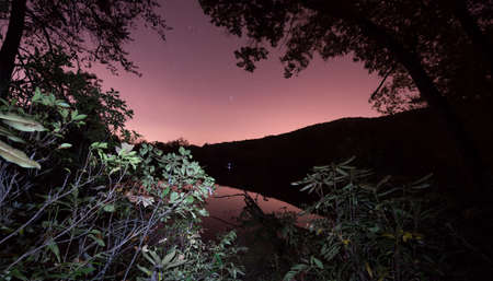 Night inthe Blue Ridge Mountainsの写真素材