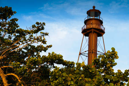 Lighthouse at Sanibel Islandの写真素材
