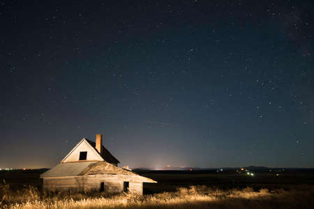 Abandoned House on South Dakota Ranchの写真素材