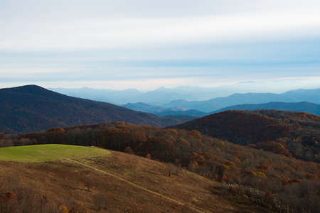 Blue Ridge Mountains at Sunriseの写真素材