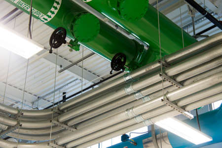 Pipes in Buildingの写真素材