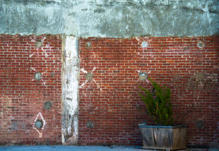 Grunge Brick Wallの写真素材