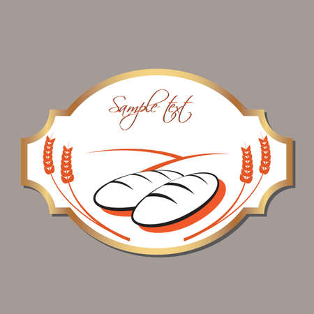 bread labelのイラスト素材