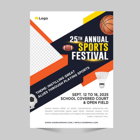 Sport Flyer Ad Set Vector. Golf, Baseball, Ice Hockey, Bowling, Basketball, Tennis, Soccer. Design For Sport Bar Promotion Template. Modern Tournament. A4 Size. Championship Flyer Illustrationのイラスト素材