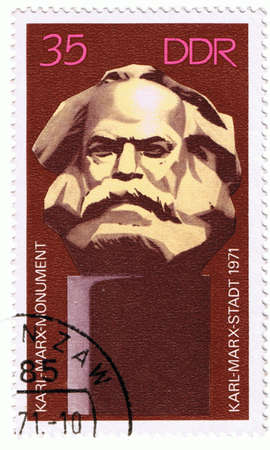 An East Germany (DDR) stamp from 1971の写真素材