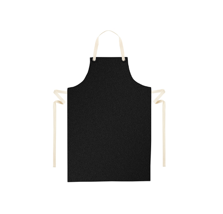 Black apron isolated on whiteの写真素材