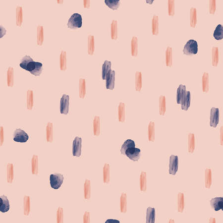 Vector painted pink blue abstract seamless patternの写真素材