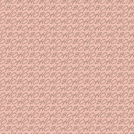 Vector lettering boho ocher pink repeat patternのイラスト素材
