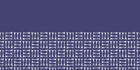 Vector white tibia bones violet seamless patternのイラスト素材