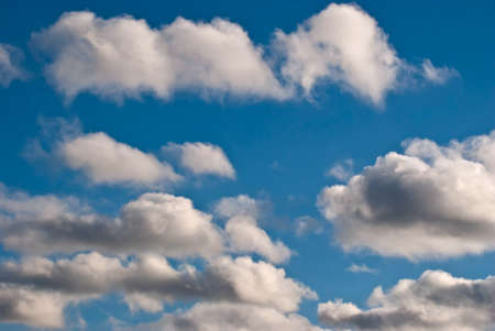 The white clouds against the blue sky の写真素材