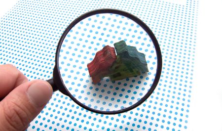 magnifying glassの写真素材