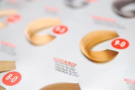 hair color sampleの写真素材