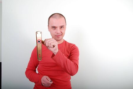 man face isolatedの写真素材