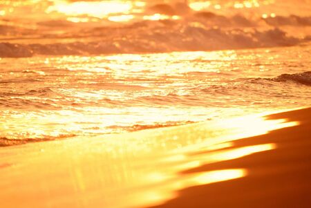 sunset on sea の写真素材