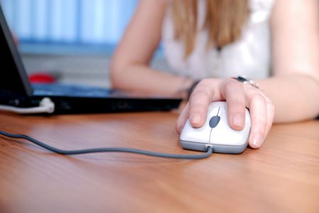business woman team  work  on laptop computer at officeの写真素材