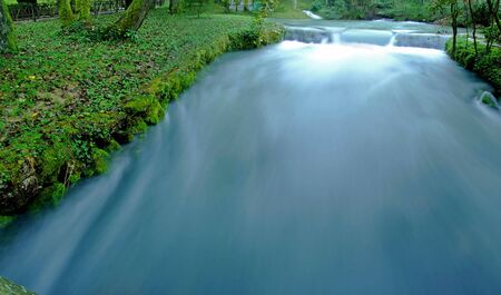 fast river with  long exposureの写真素材