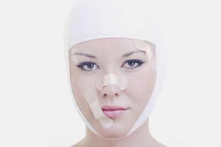 woman skincare and health concept with botox injection の写真素材