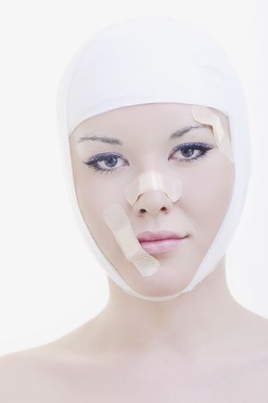 woman skincare and health concept with botox injection の写真素材