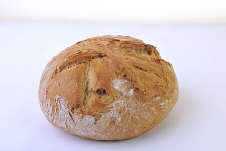 fresh bread food healthy product  isolated on white 
