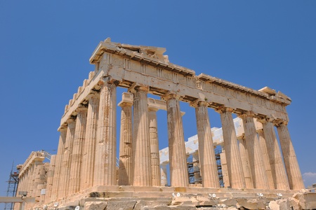 parthenon famous european tourist  travel destination in greece athensのeditorial素材