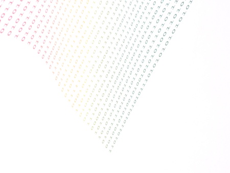 binary numbers on white backgroundの写真素材