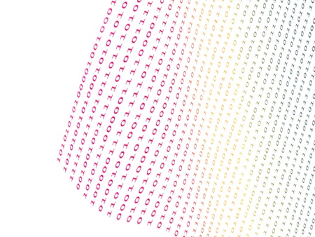 binary numbers on white background