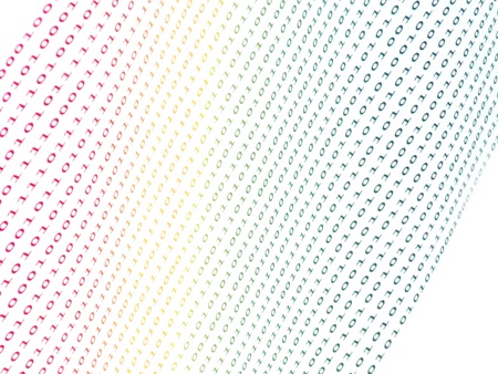 binary numbers on white background