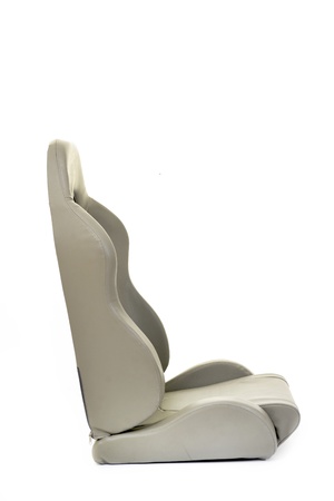 sport racing auto car seat isolated on white backgroundの写真素材